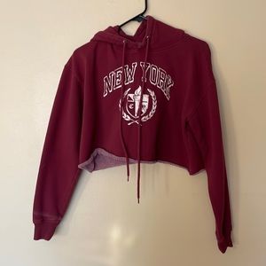 New York Crop Top Hoodie